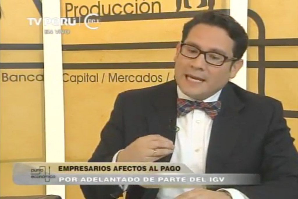 Sobre el pago adelantado del IGV